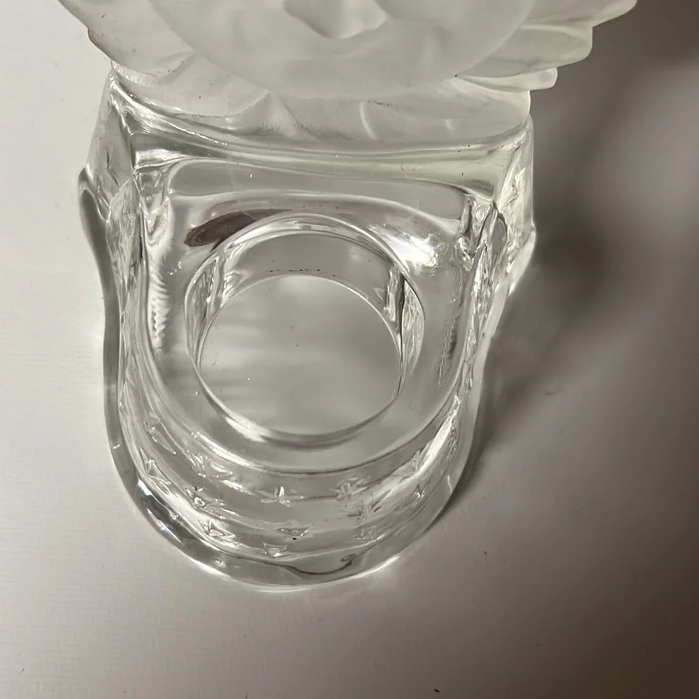 Vintage Frosted Sun Celestial Votive/Tea light Candle Holder Partylite - Picture 3 of 4